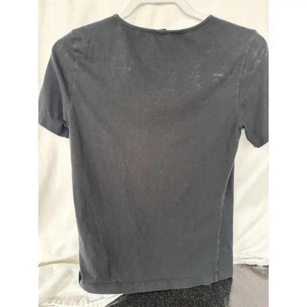 Fendi Women's Black Short Sleeve Tee US Med Premium Cotton - Picture 3 of 6